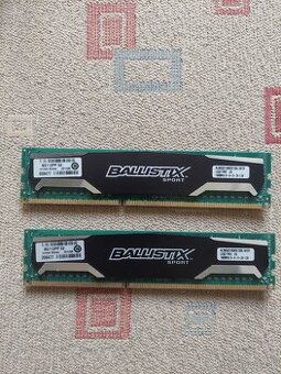 Predám DDR3 1600Mhz Crucial Ballistix sport