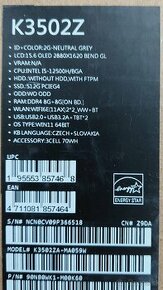 ASUS Vivobook S 15 OLED K3502ZA-MA059W Neutral Grey kovový