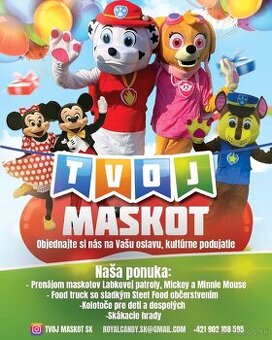 Maskoti Labková patrola & Mickey Mouse