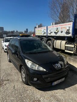 Peugeot 207 SW 1,4 Manuál. Čierna Metalíza. 70kw 2011