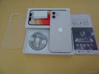 iPhone 12 128GB WHITE - ZÁRUKA 1 ROK - PERFEKTNÝ STAV