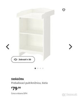 Prebaľovací pult Smågöra