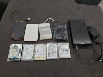 2.5 HDD a boxy na diely 60e za vsetko