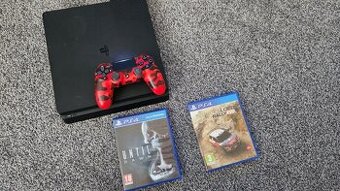 Sony Playstation slim - joypad, hry - 1