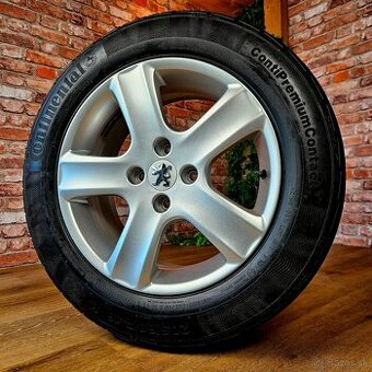Alu disky orig. PEUGEOT R16 + letné pneu 205/60 R16