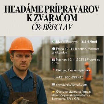Práca ČR-Breclav zvárač/pripravar