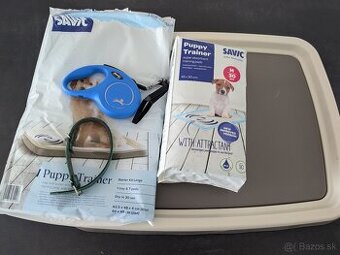 Vodítko, obojok, podložka na cikanie