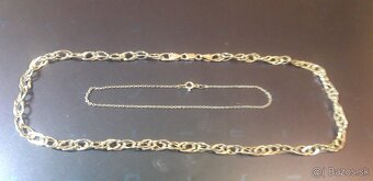 Strieborna retiazka 925 40 cm a naramok 20 cm tiez 925