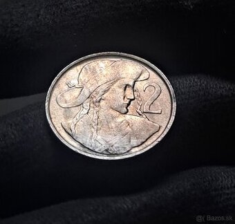 2 koruna Jánošík 1948 (pekná)