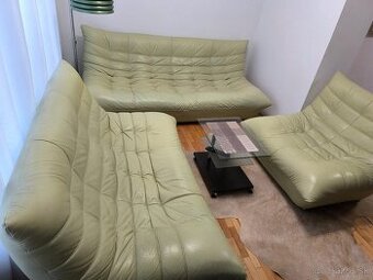 Kožená sedacia súprava 3-2-1