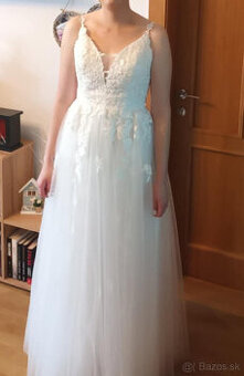 Svadobné šaty veľ. 38