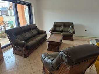 Kožená sedacia súprava 3+2+1