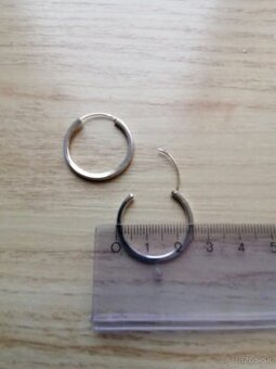 Strieborné kruhové náušnice