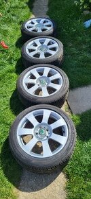 Kolesa elektrony 5x112 r17 takmer nove letne pneu