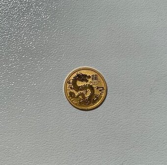Zlatá investičná minca 1/20oz Lunar rok draka 2024