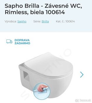 Závesné WC + doska