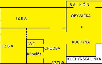 EXKLUZÍVNE Predám 2 izbový byt s loggiou
