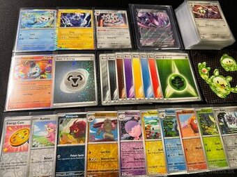 Pokemón MEGA balík (C): 100ks kariet v obaloch s EX + darček