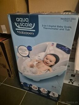 Vanička s teplomerom a váhou v jednom