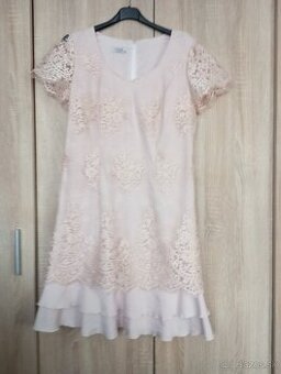 Spoločenské marhulove šaty L/xl