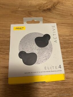 Bezdrôtové Jabra Elite 4 Active čierne slúchadlá/nepouzivané