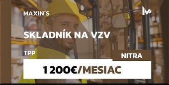 Skladník s VZV – stabilná práca a férové podmienky (p156)