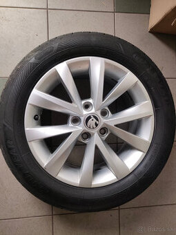 Originál alu disky+pneu Škoda OCTAVIA 6,5Jx16, 5x112 ET46