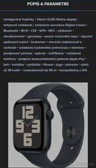 APPLE WATCH SE(gen2) 44mm M/L MIDNIGHT - 1