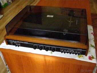 Gramofón Tesla NZC420 + reproduktory 1PF 067 33 - ZADANÝ