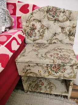 nočný stolík a zrkadlo baroko set