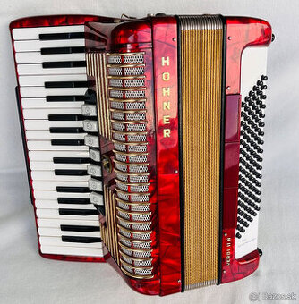 redám akordeón Hohner Verdi II N- 96 Basový - Made in German