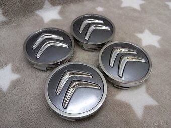Středové krytky Citroen, 60x56mm stříbrné