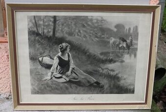 Starý grafický list z roku 1912