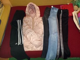Dievč. bunda veľ.152+rifle+nohavice - balík