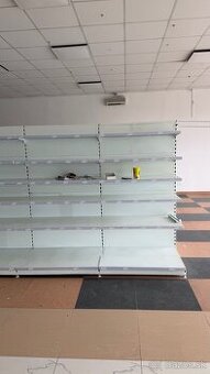 Predám obchodné regály (gondoly) – 50 ks, obojstranné