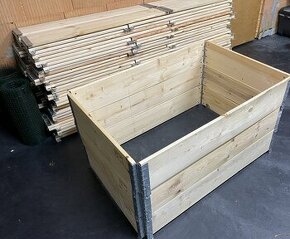 nové vyvýšené záhony z dreva 115x75x20