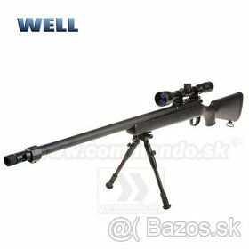 Airsoft Sniper Well MB07D Black Set ASG 6mm - 1