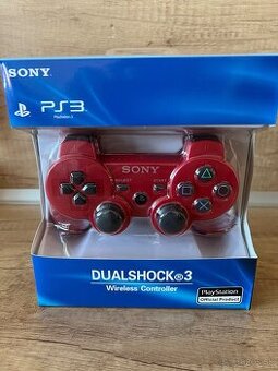 Ovladač ps3 červený