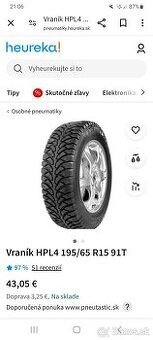 Zimné 195/65 R15