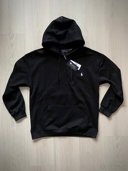 Polo čierna mikina - M