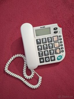 MAXCOM KXT480, Telefón pre seniorov, biely