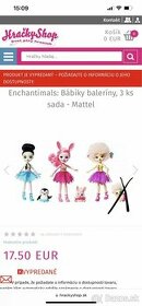 Enchantimals bábiky balerínky 3ks