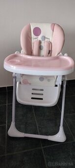 KINDERKRAFT Jedálenská stolička Yummy Pink