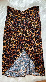 leopard sukňa