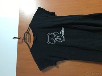 KARL LAGERFELD black damske tricko S made in italy