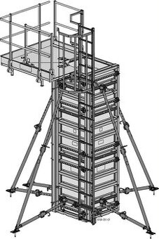 Debnenie stlpove Doka 3.30m