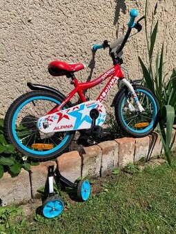 detský bicykel s pomocnými kolieskami 16’