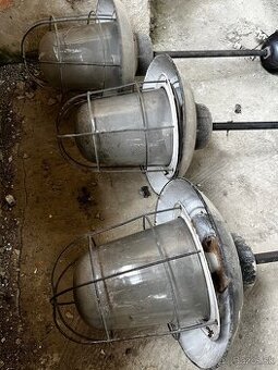 starožitné / retro priemyselné svietidlá