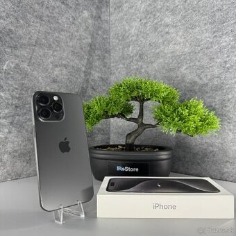 1 ROK ZÁRUKA |  iPhone 15 Pro Max 256 GB Black Titan