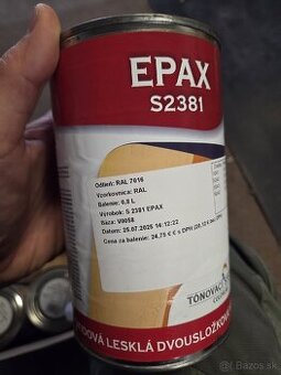 Epoxidový náter do garáže RAL 7016 (antracitová sivá) 60m2